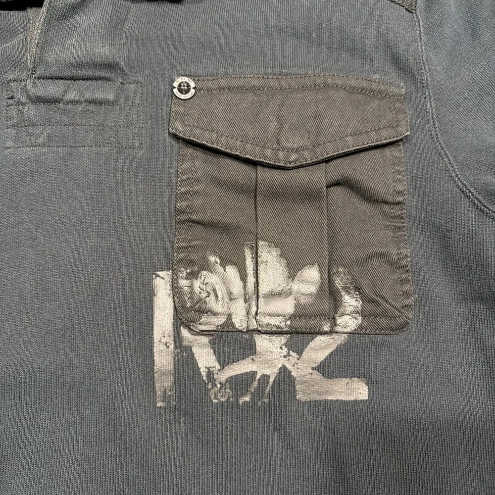 Polo Ralph Lauren Men's LARGE Bleecker Cup Navy Long Sleeve‎ Rugby Special Issue
